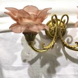 Pair of sconces Bronze 2 lights