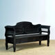 Antique pine drop-top bench, 1900s