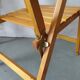 Paire de fauteuils de jardin pliants pieds compas Dejou