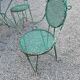 Salon de jardin fer forgé 1950/60