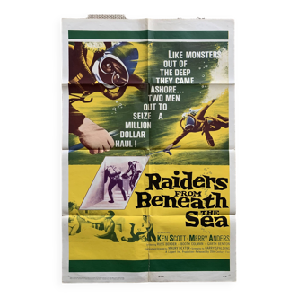 Raiders From Beneath The Sea - affiche originale américaine - 1965