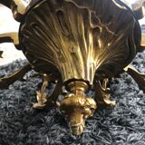 Lustre en bronze dix feux