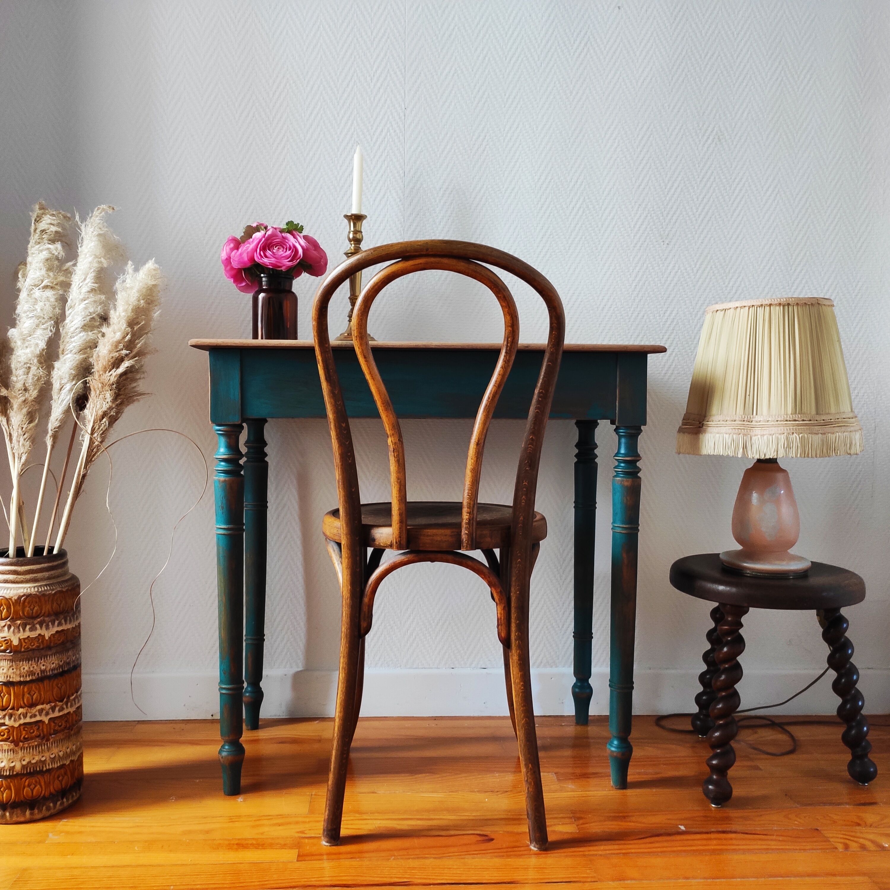 Patinated farmhouse table