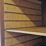 Scandinavian style teak wall or table shelf
