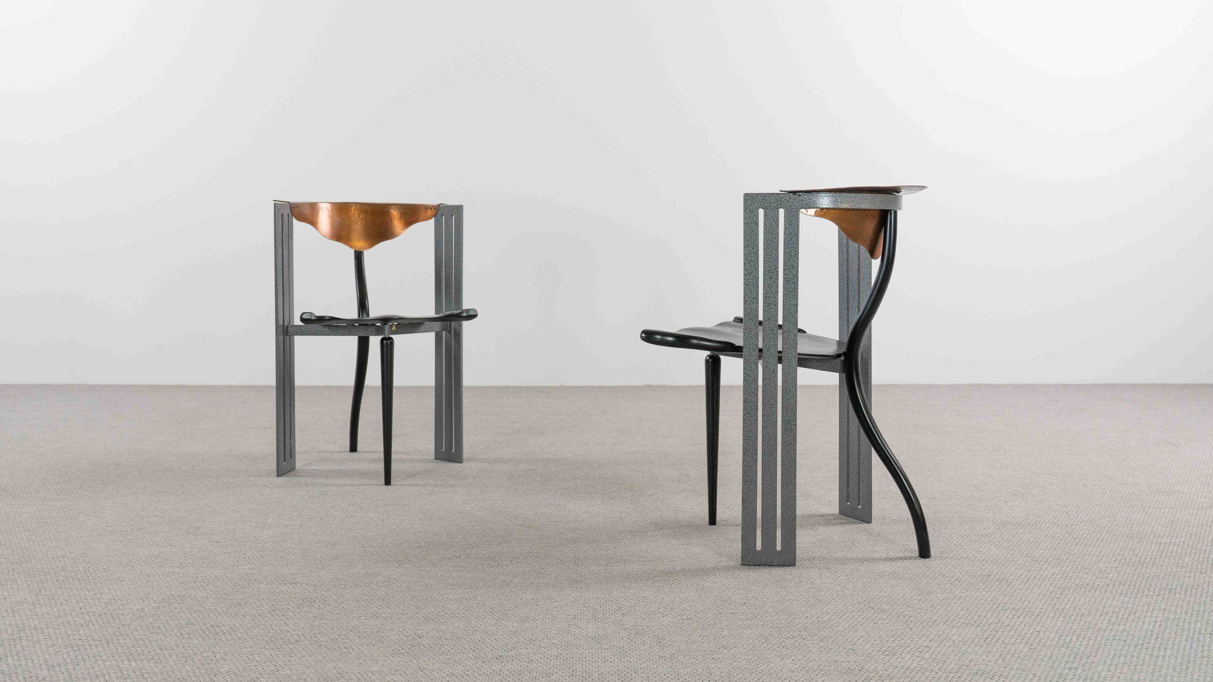 Pair Ota Otanek Chairs by Borek Sipek fort Vitra