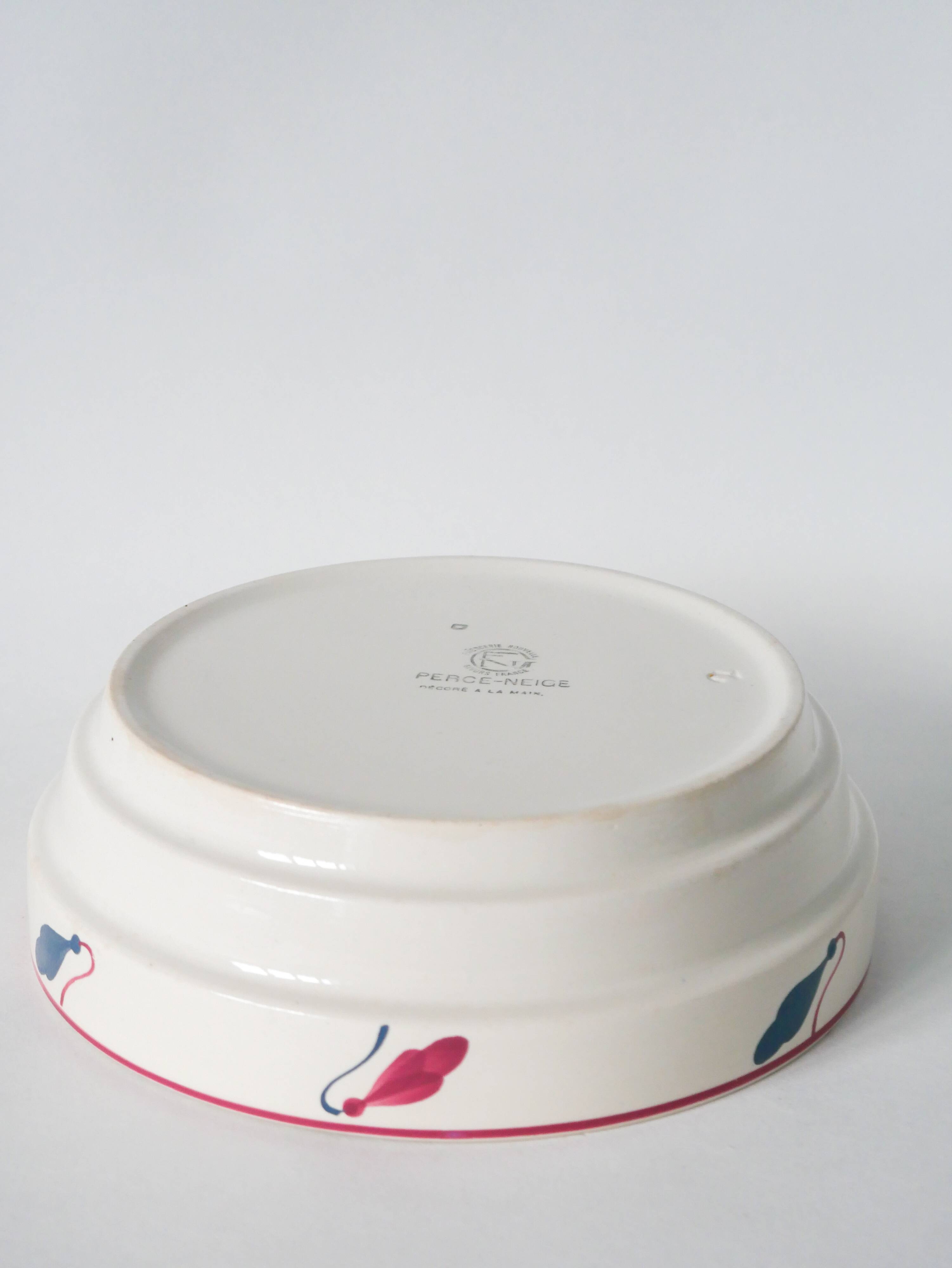 Givors salad bowl, Perce-neige model, 1950