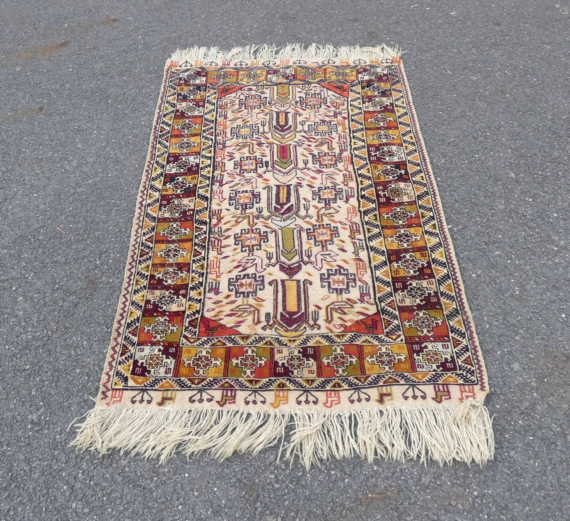 ancien tapis persan syrien 165x99cm