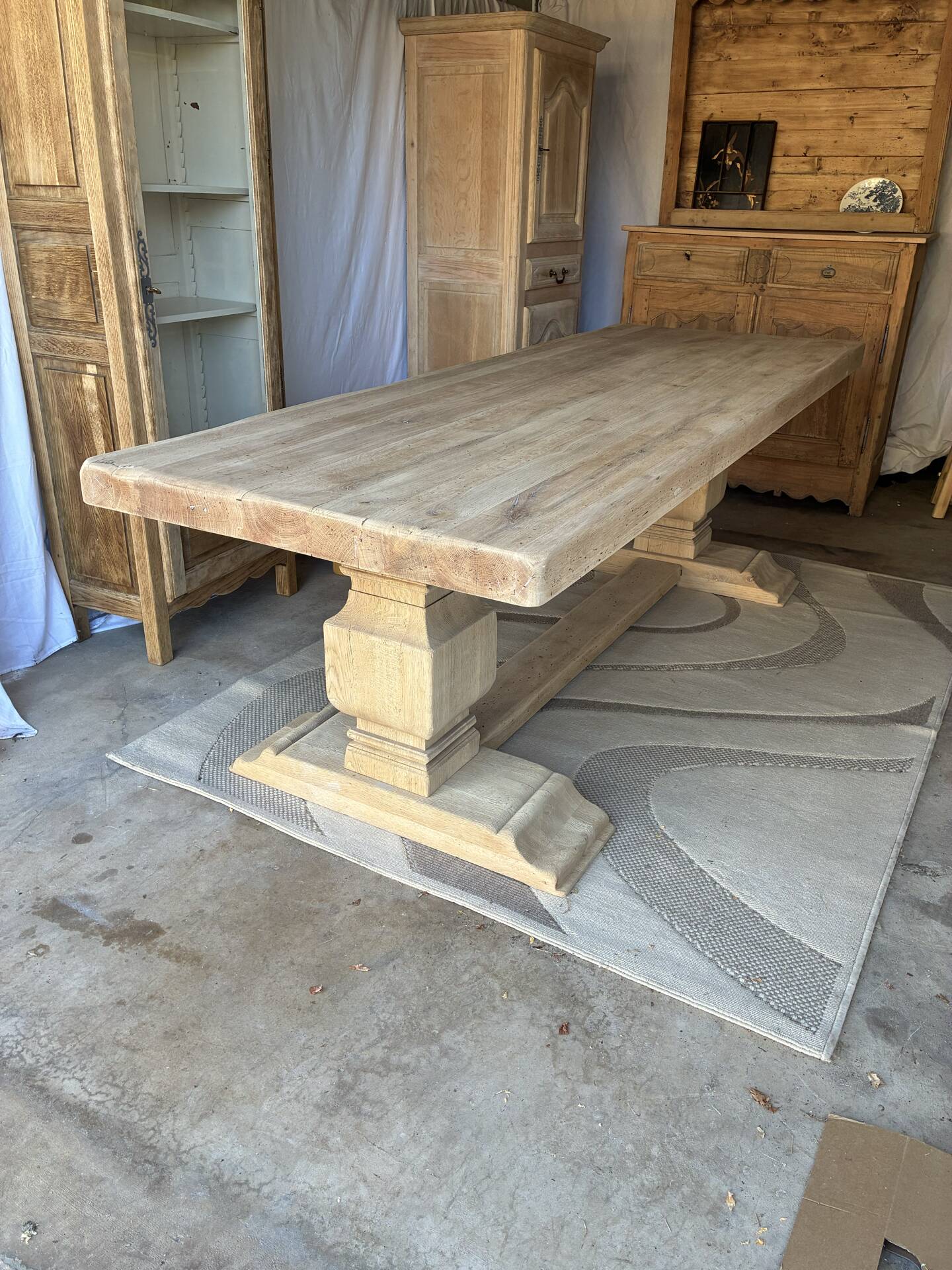 Monastery table in solid oak