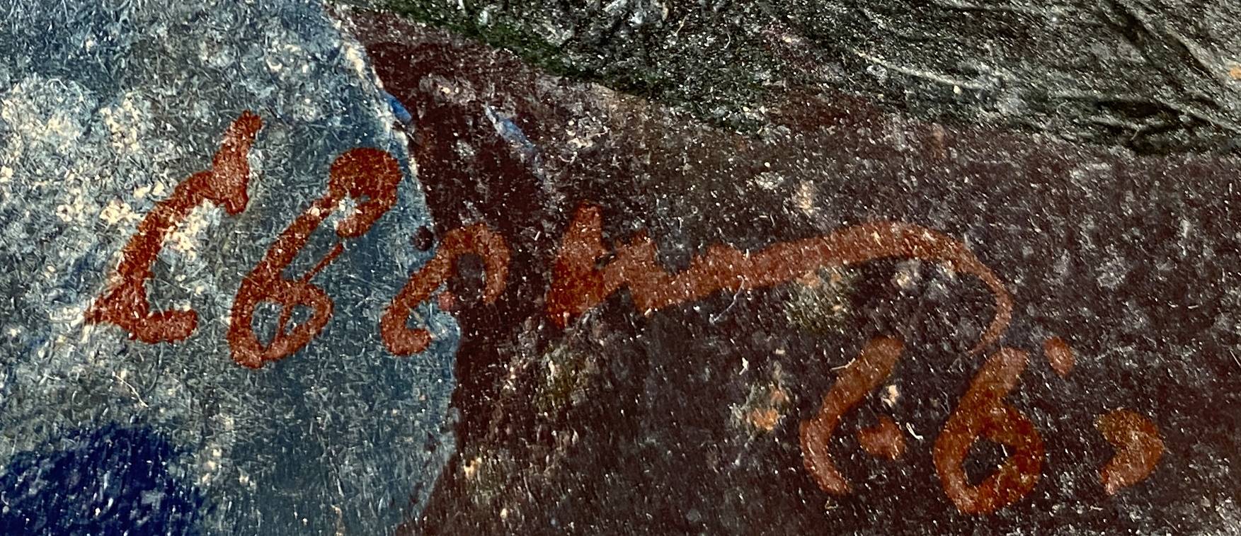 Painting HSP Samouchine (kyiv church) "The Mongol" St Petersburg 1966 Russian