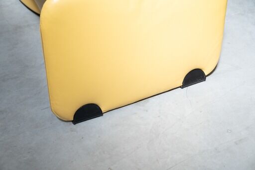 Salon en cuir par Ammainnati et Vitelli pour Brun vintage 1970