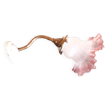 Tulip-shaped opaline wall light