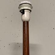 Lampadaire vintage scandinave en teck 1960