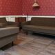Sofa sofa daybed convertible 60 years 70 khaki