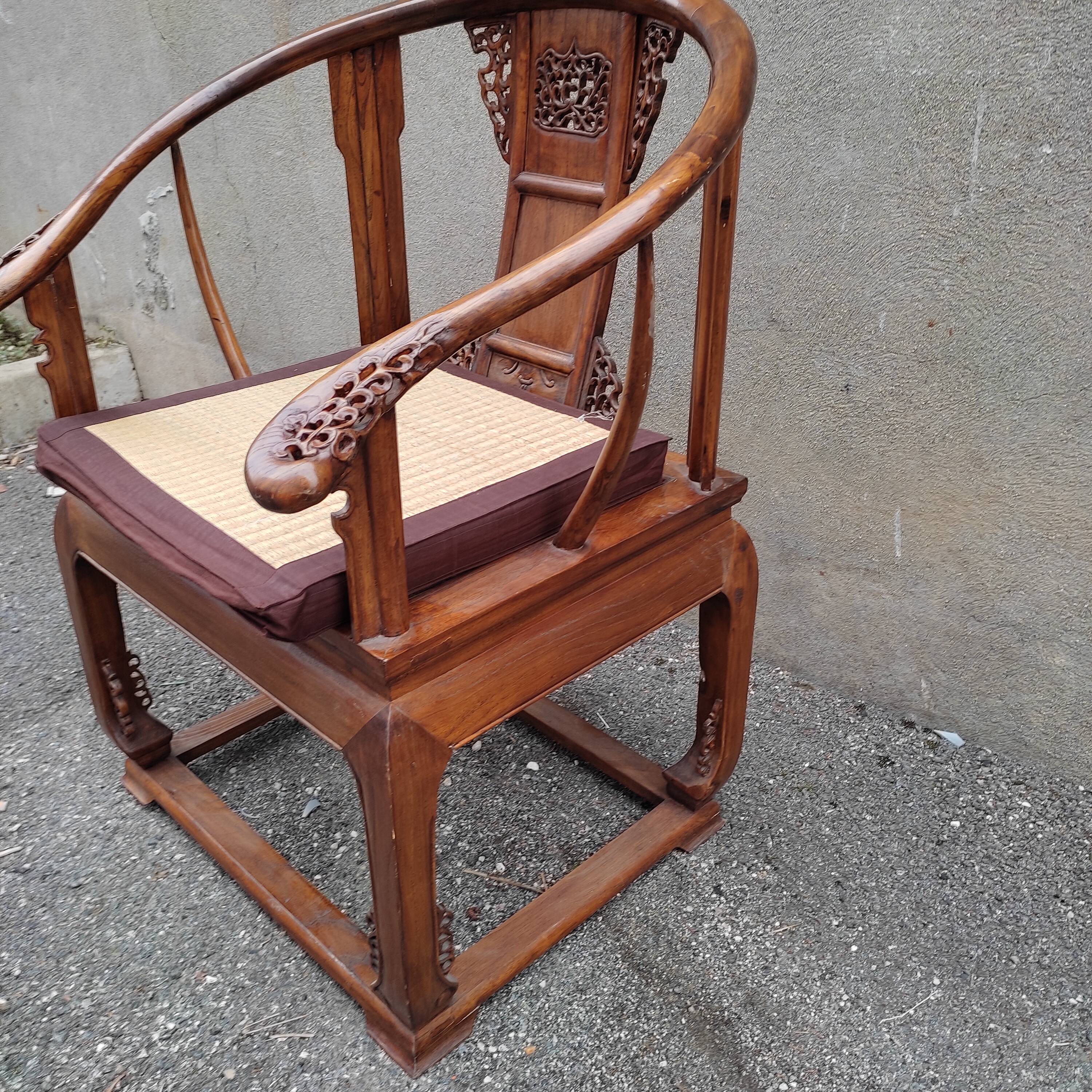 Chinese horseshoe armchair