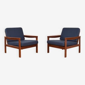 Mid-Century Danish Teak Armchairs by Arne Vodder for Comfort, 1960s, Set of 2