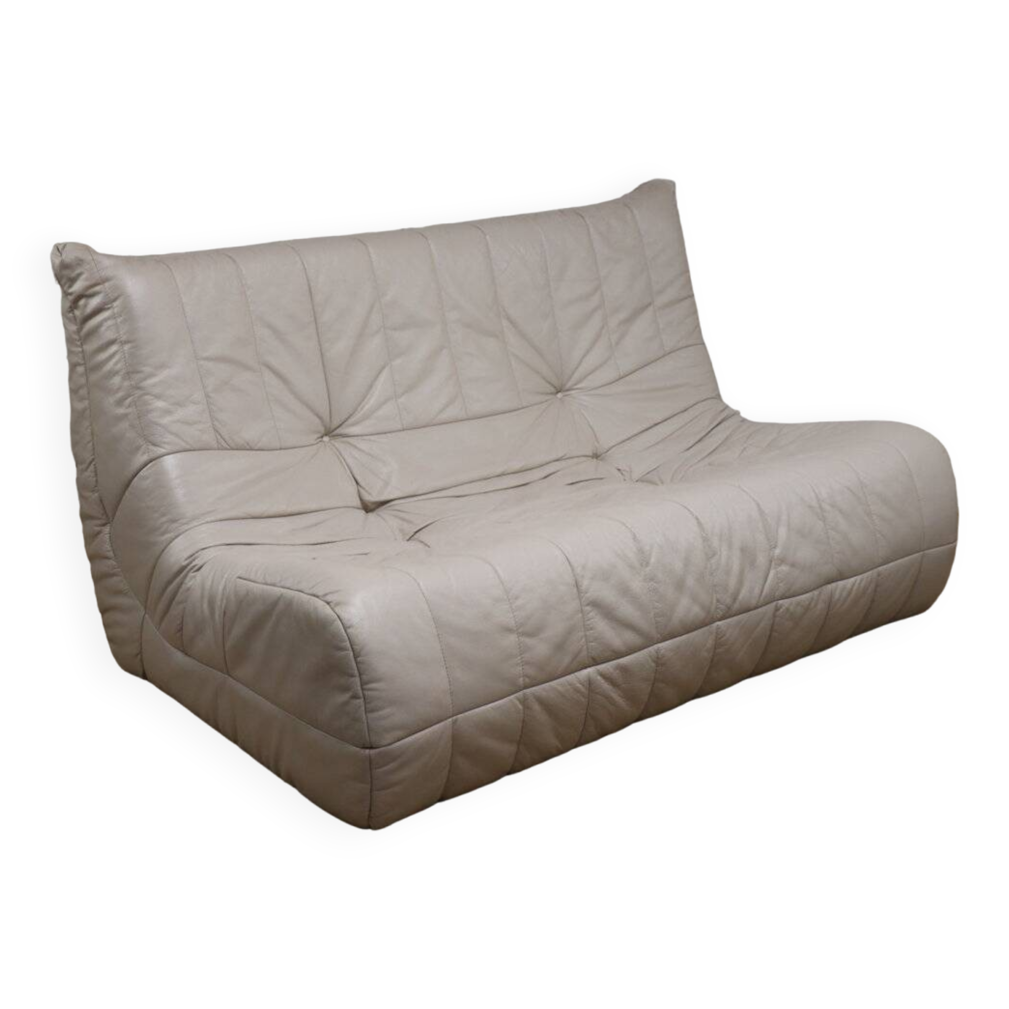 Vintage 2 seater leather sofa, 1970