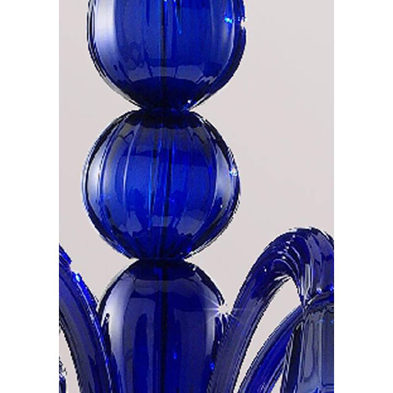 Contemporary Pop Blue-Ocean Glass Chandelier