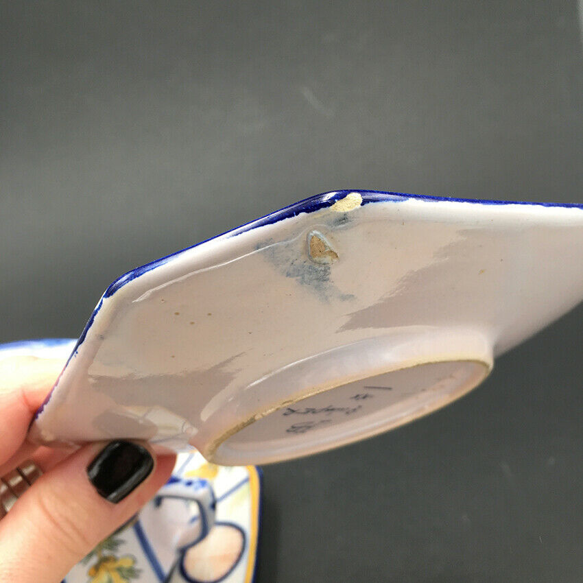 2 coffee cups HB Quimper