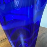 vase mouchoir bleu cobalt