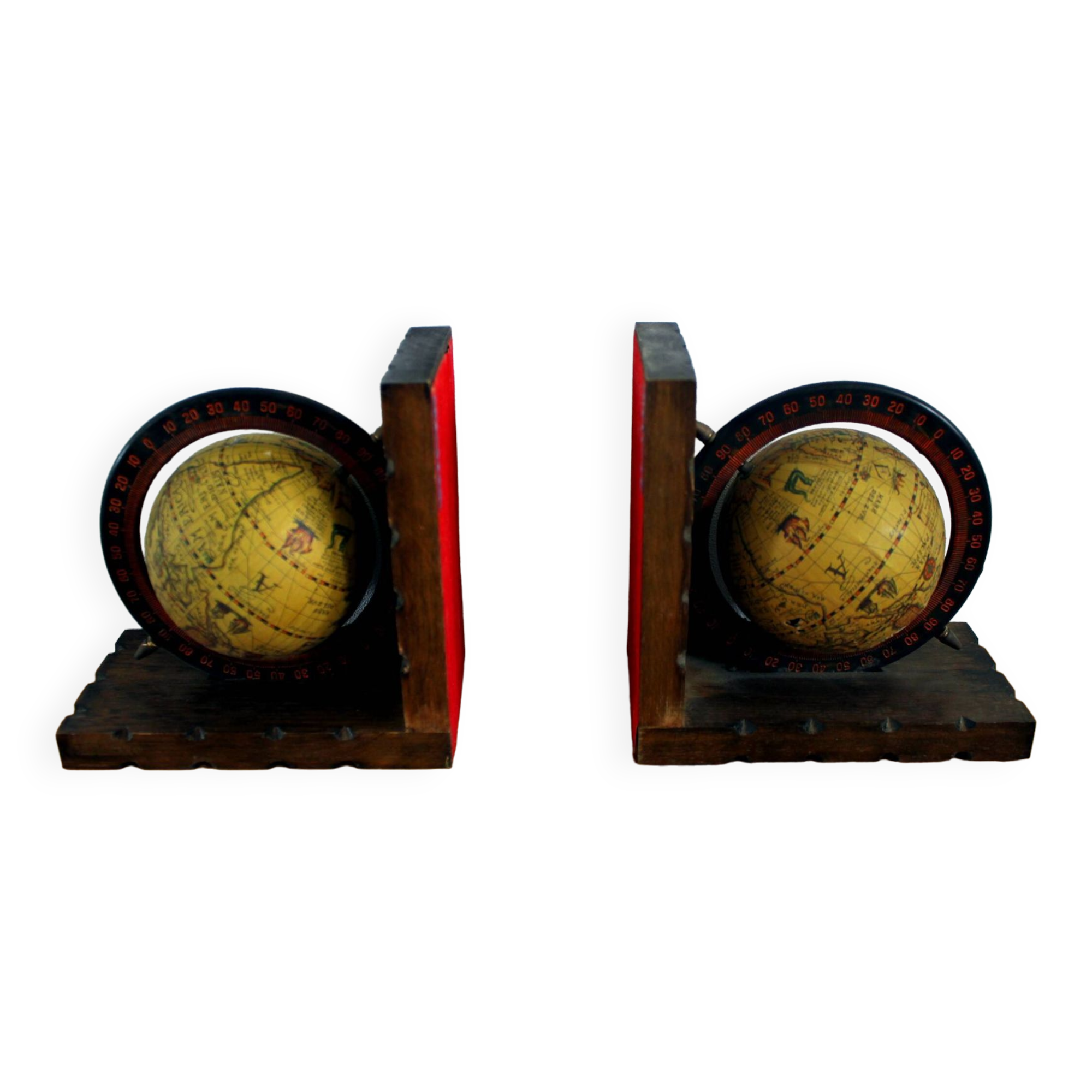 Terrestrial globe bookend