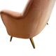 Vintage ribbed salmon pink sofa