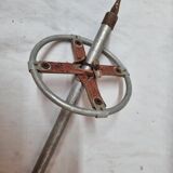 Ski pole, aluminum early twentieth century
