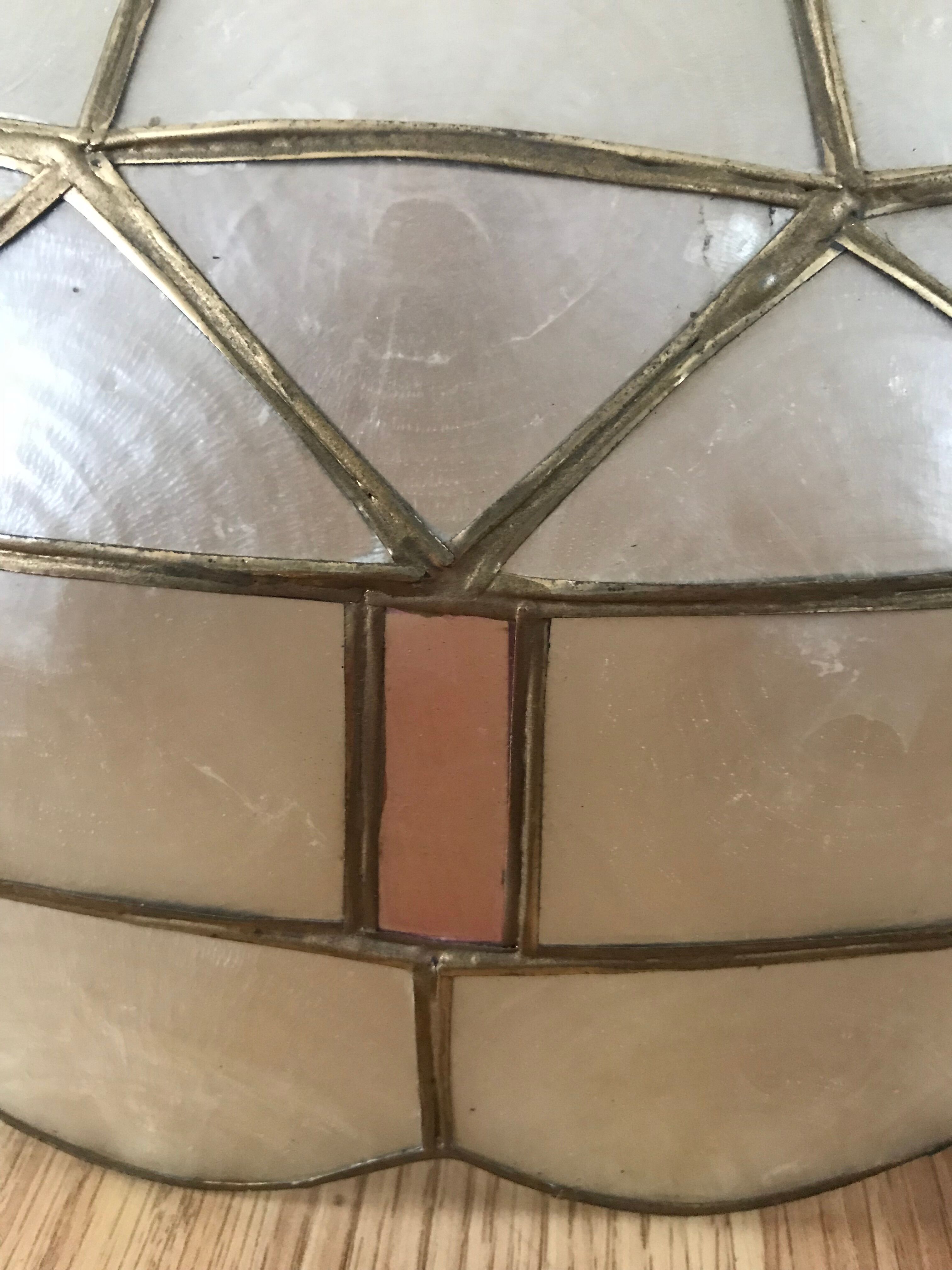 Mother-of-pearl and brass daybat