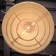 Vintage brass hanging lamp by Vereinigte Werkstatten Collection, 1960