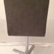 Table in white Formica, 3 chairs and 1 stool in gray leatherette