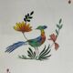 Plat de service ovale en faïence de Gien « oiseaux de paradis »