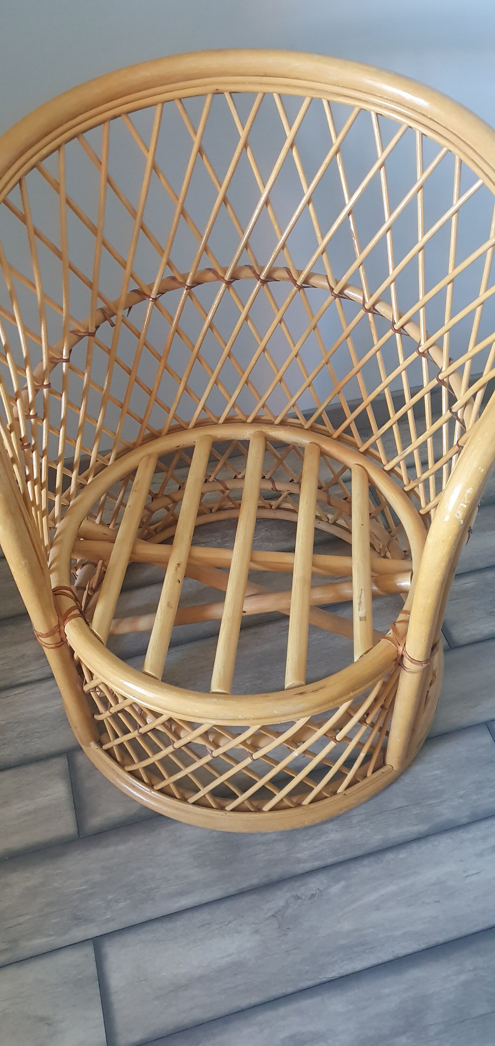 Rattan armchair