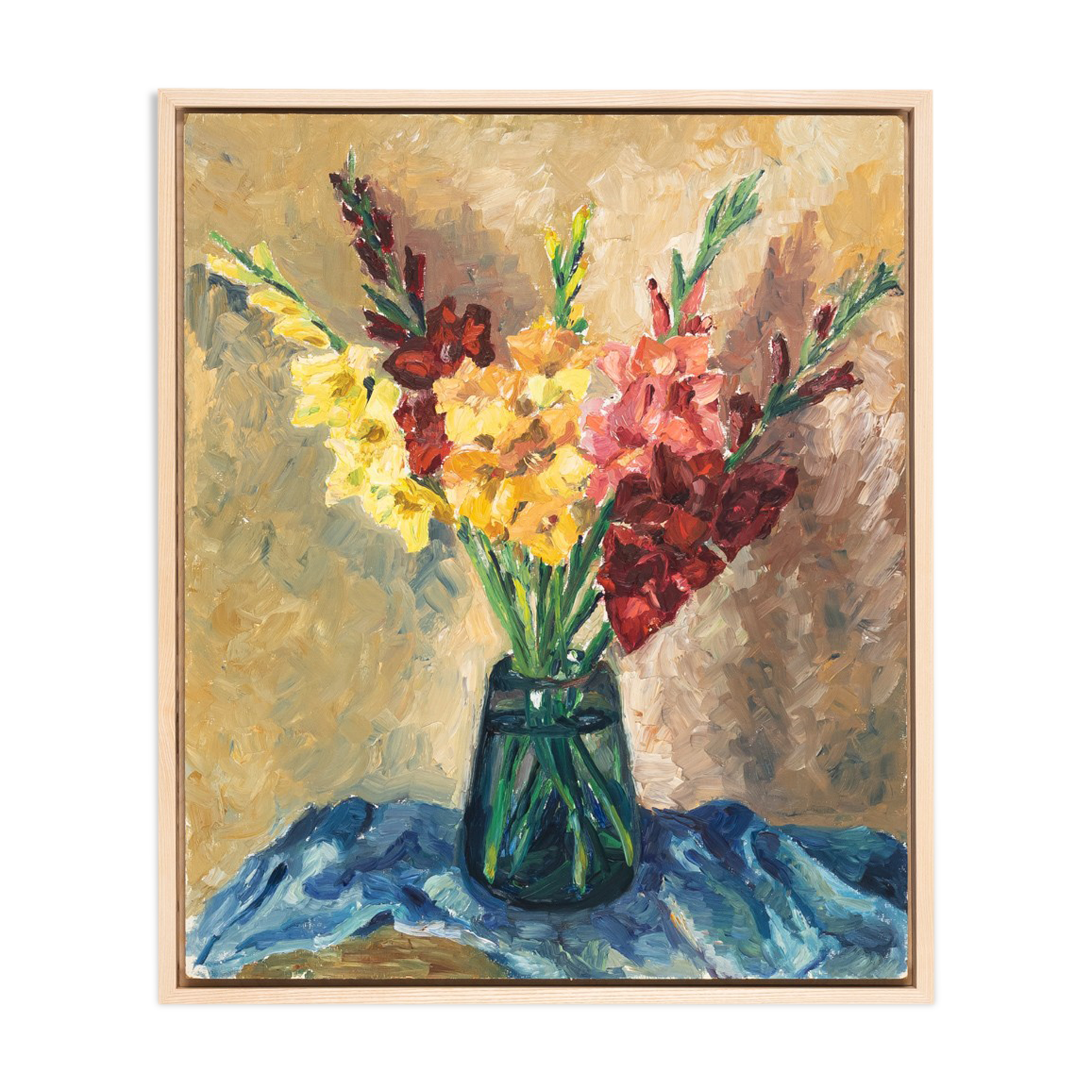 Gladiolus, Oil on plate, 54 x 64 cm