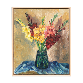 Gladiolus, Oil on plate, 54 x 64 cm