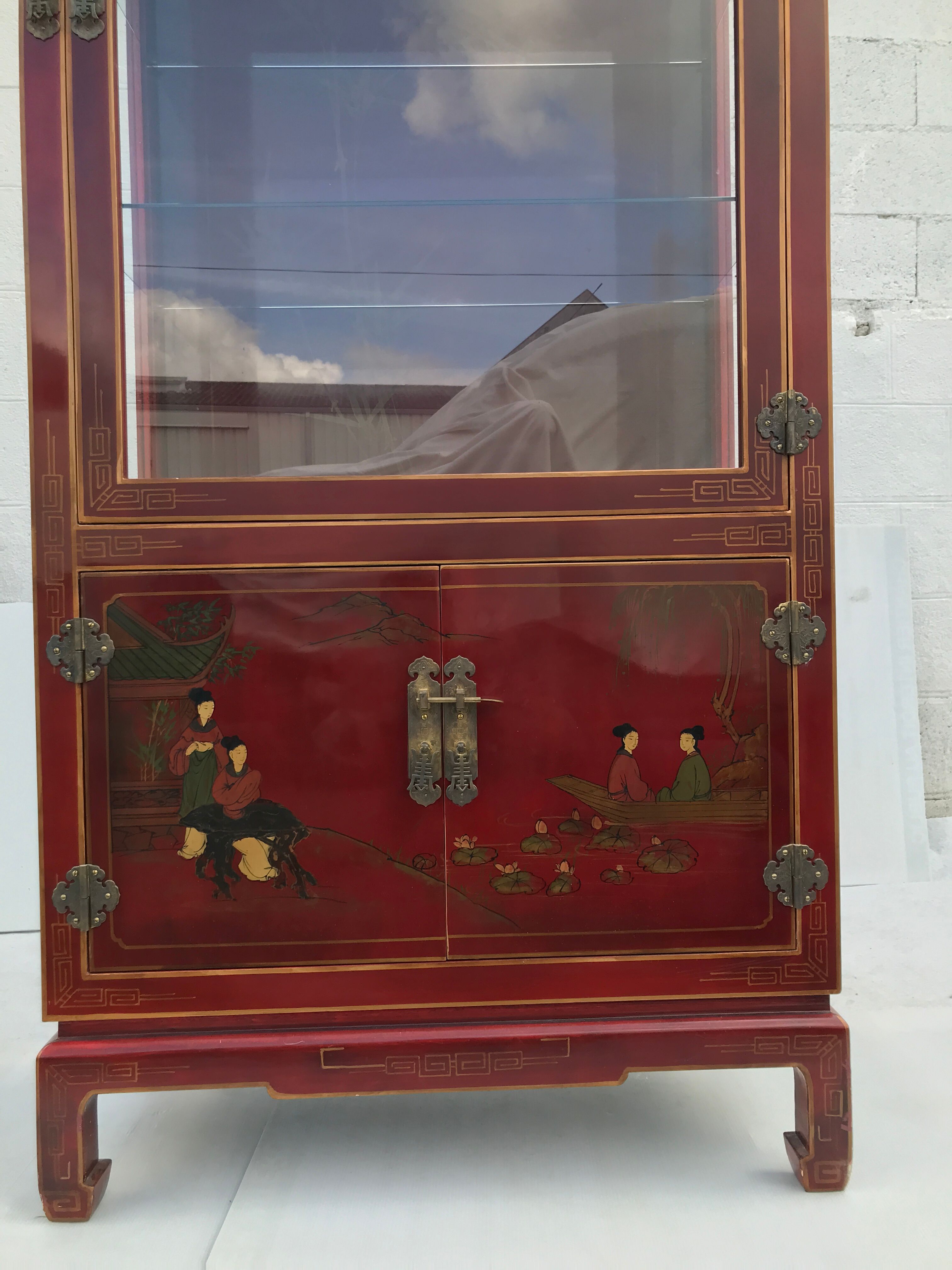 Vintage Chinese showcase