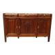 Art Deco sideboard in walnut with a marble top