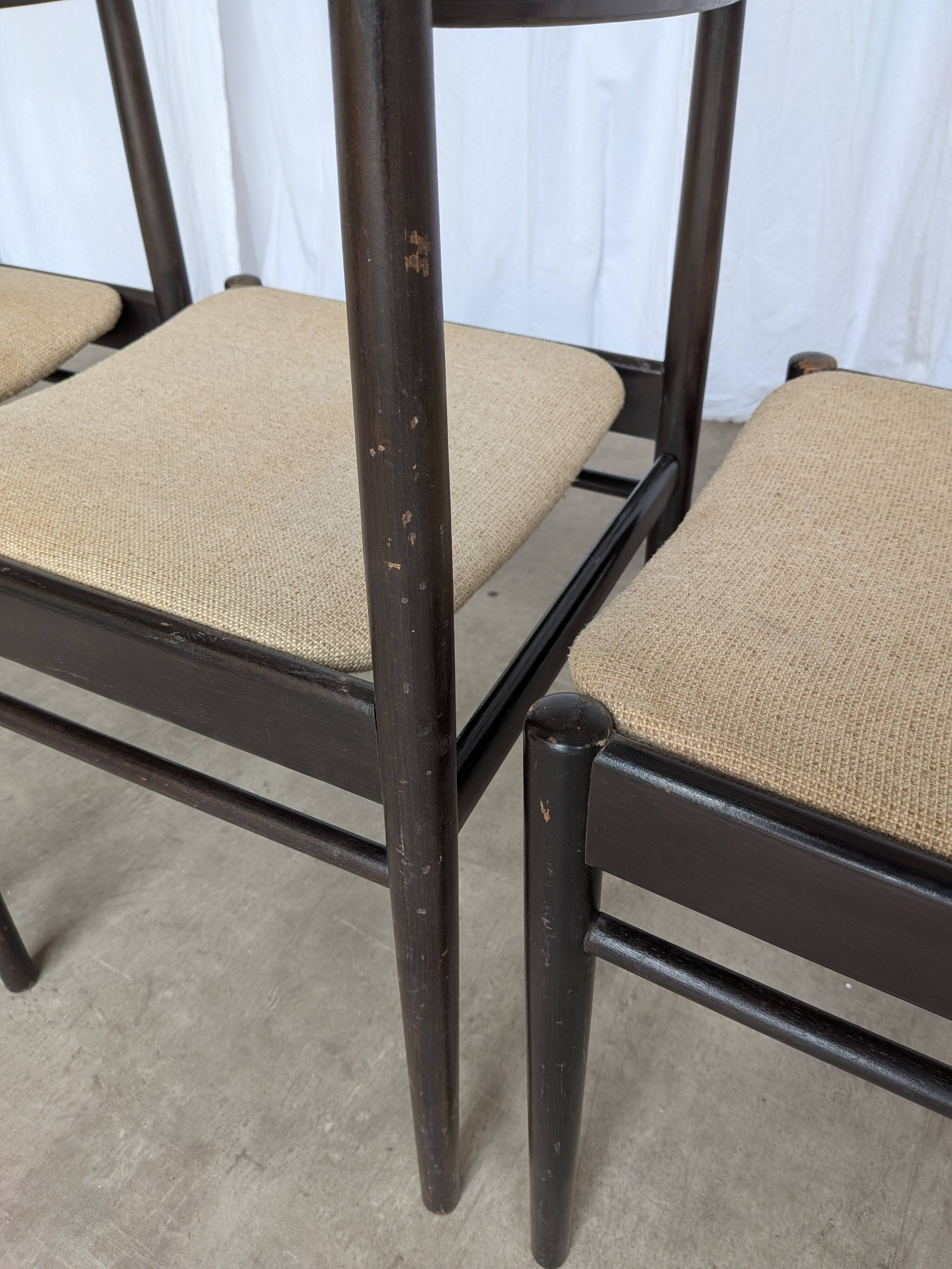Set of 4 Stol Kamnik Dining Chair: Vintage Scandinavian Beech Wood, Yugosla