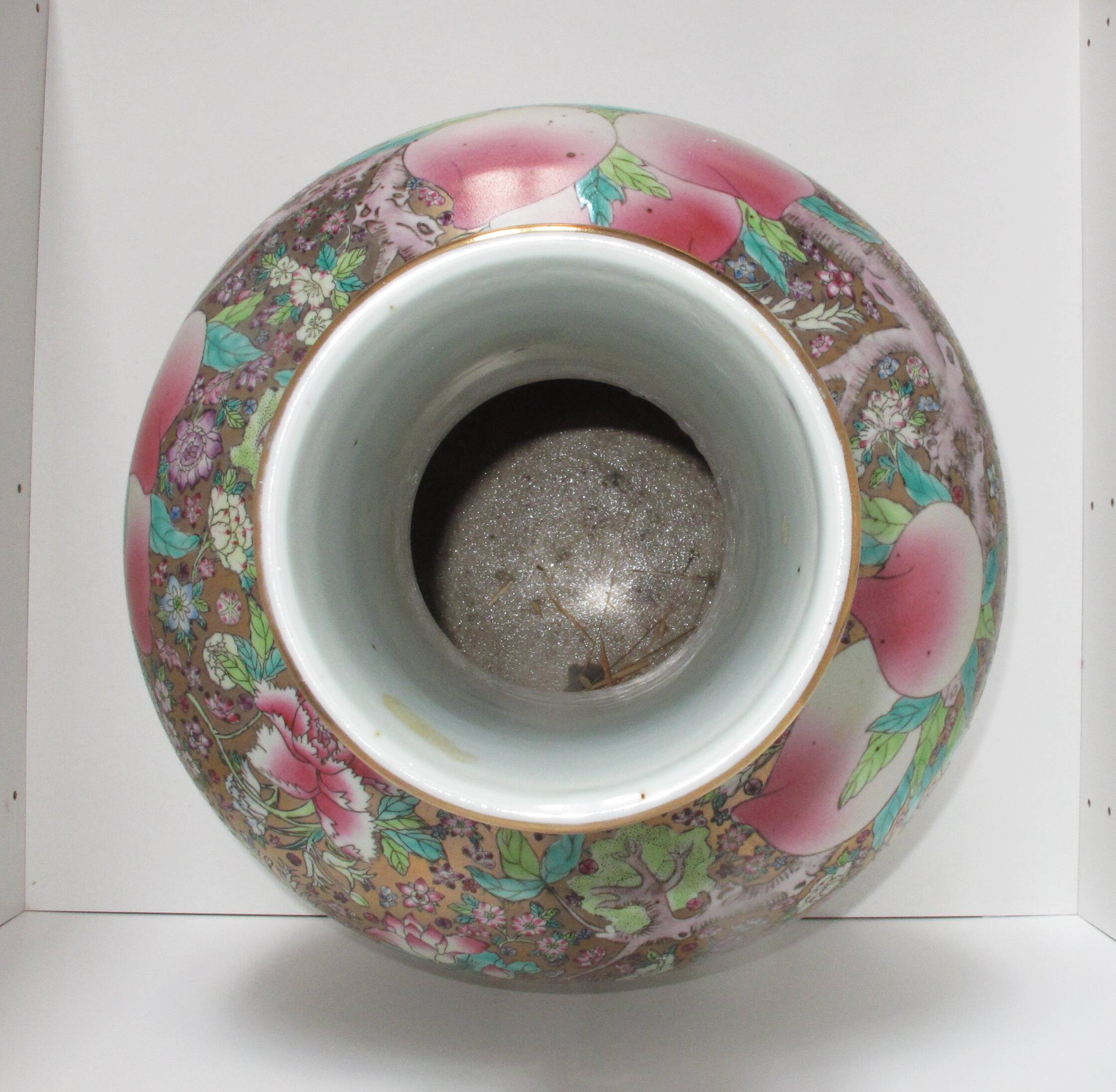 H: 51cm, very large rose family porcelain vase Chinese China