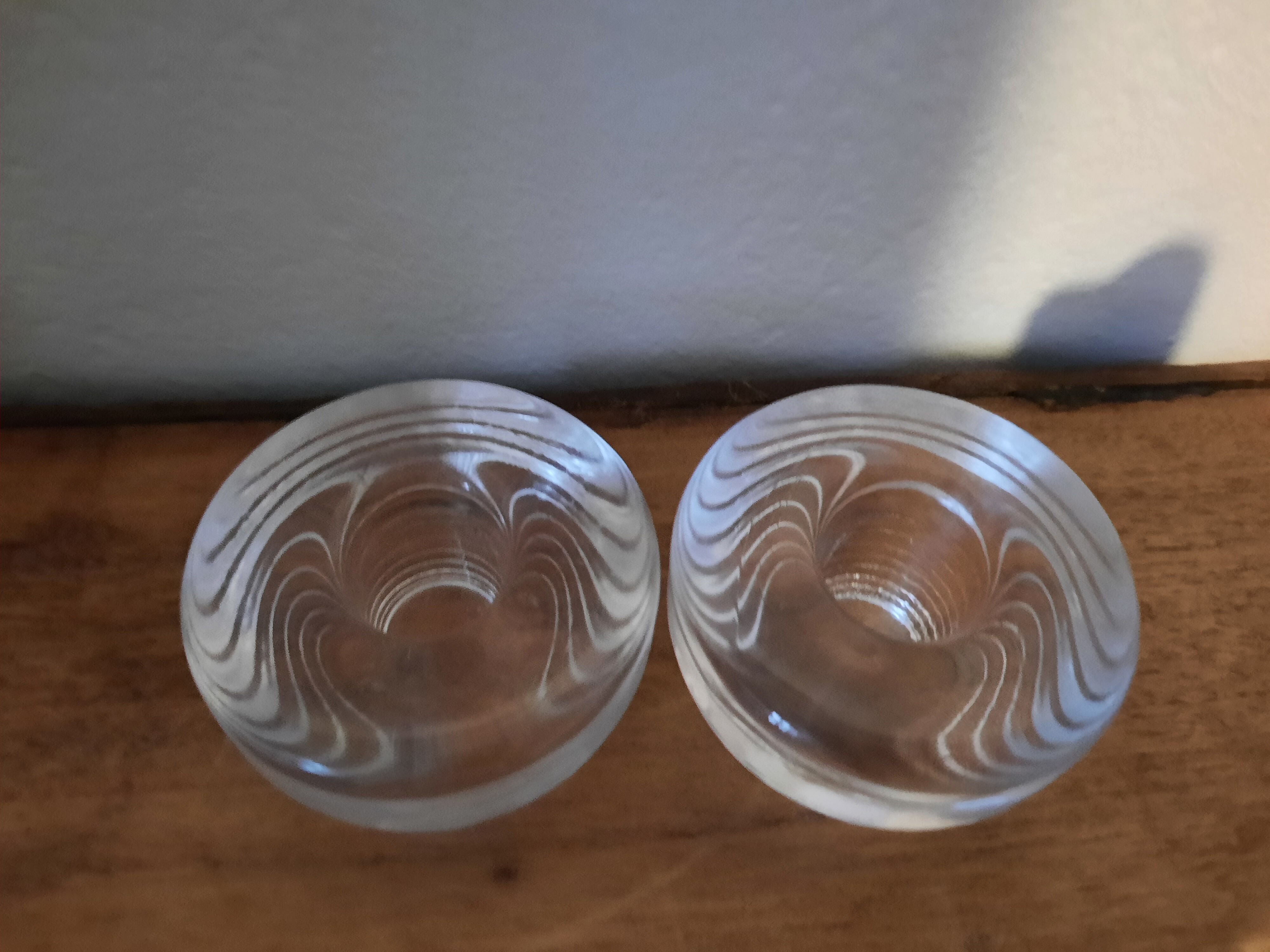 Pair of Scandinavian candle holders