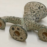 Dieulefit ceramic anthropomorphic candlestick or candlestick