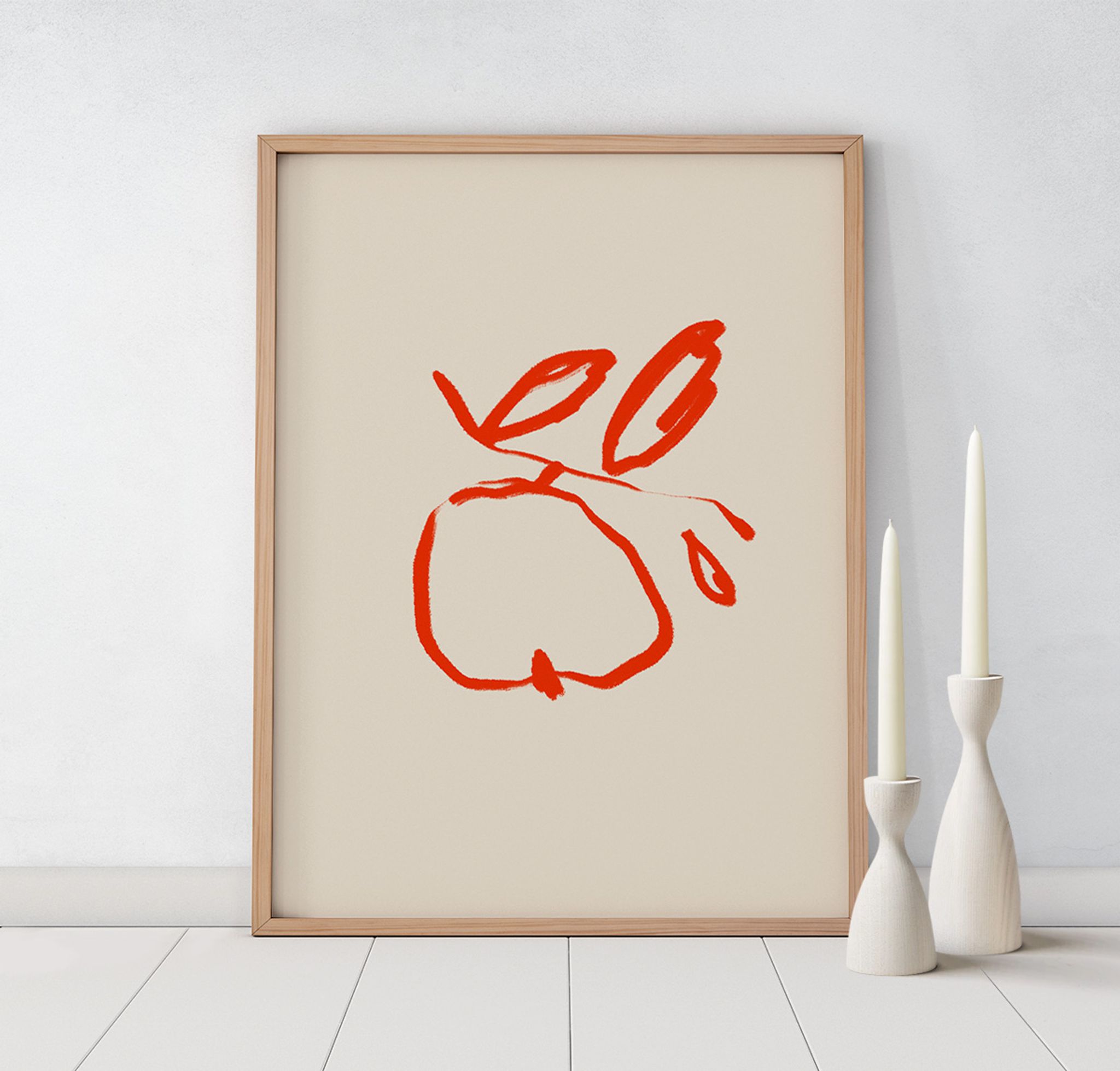 Botanical illustration giclee print, 50x70