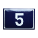 Plate glazed street old number 5