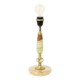 Pied de lampe classique en onyx, marbre et laiton, années 60