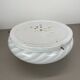 Large 38cm "swirl" murano glass ceiling wall light by vetri murano, italy, 1970s