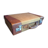 Leather suitcase