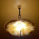 Vintage XXL Space Age pendant lamp, Plexiglas & Brass, 70s