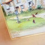 Painting - Signed watercolor