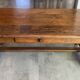 Rustic farmhouse antique coffee table made of solid oak with 1 drawer 50.