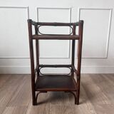 Vintage rattan bedside table