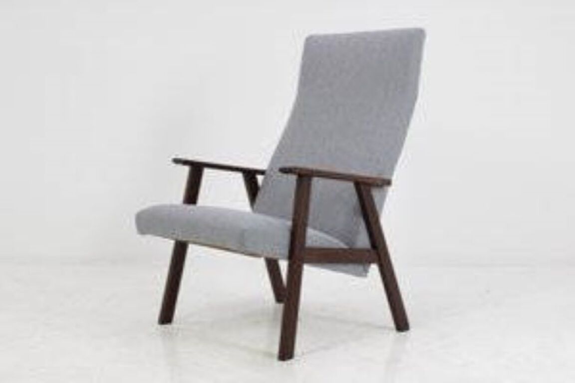 Danish teak highback easy chair 1960s