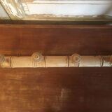Wall coat rack with 4 hooks in raw wood